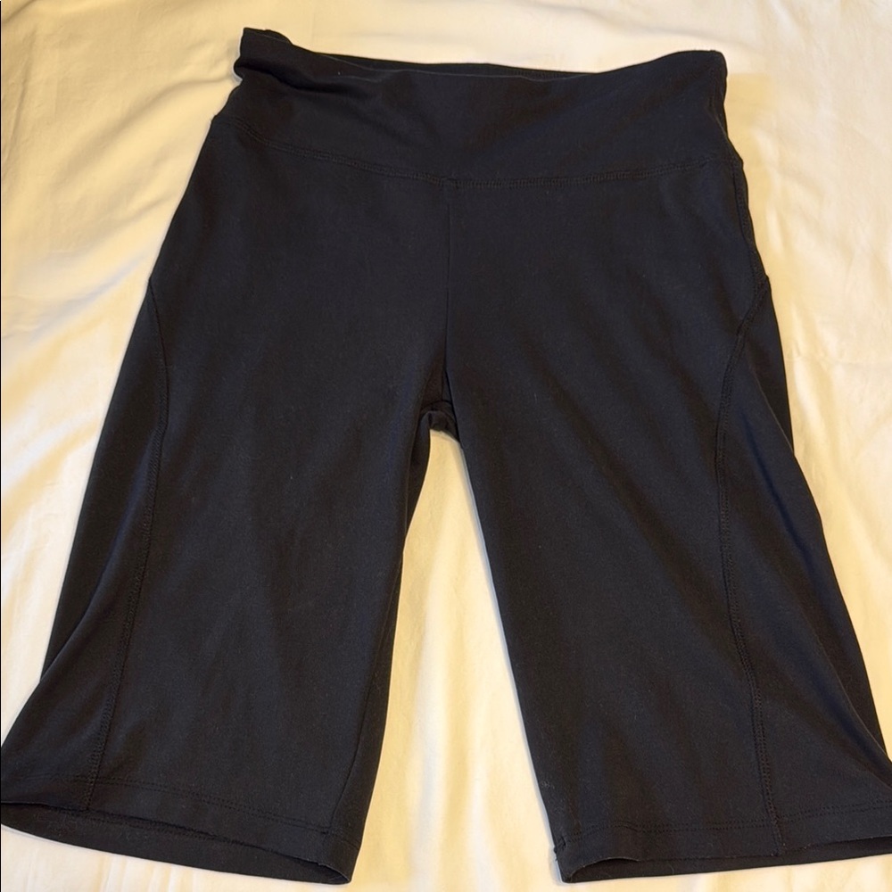 Marika Tek Black Athletic Workout Shorts with Performance Fabric